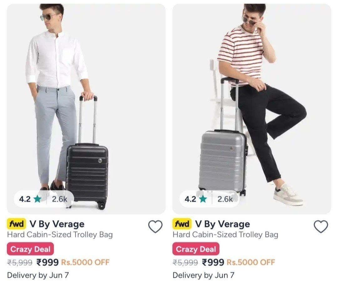 Myntra Branded Luggages Starts 999verage Aristocra