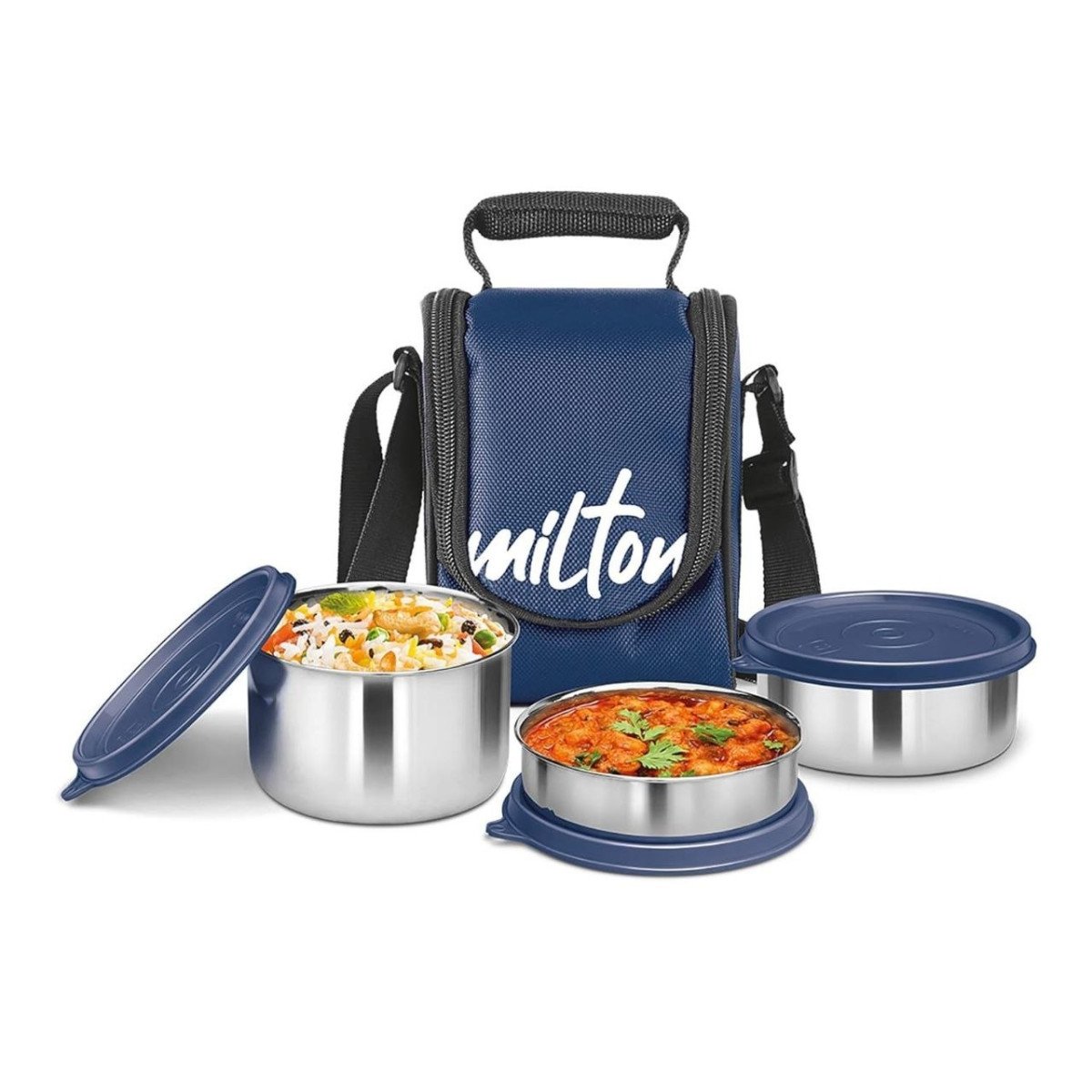 Milton Tasty 3 Lunch Box With Insulated Fabri