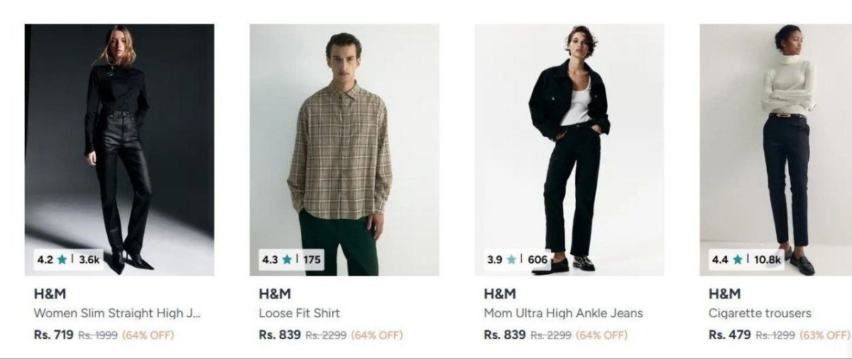 Myntra Loot 64 On H Mclothing - myntra deals today india