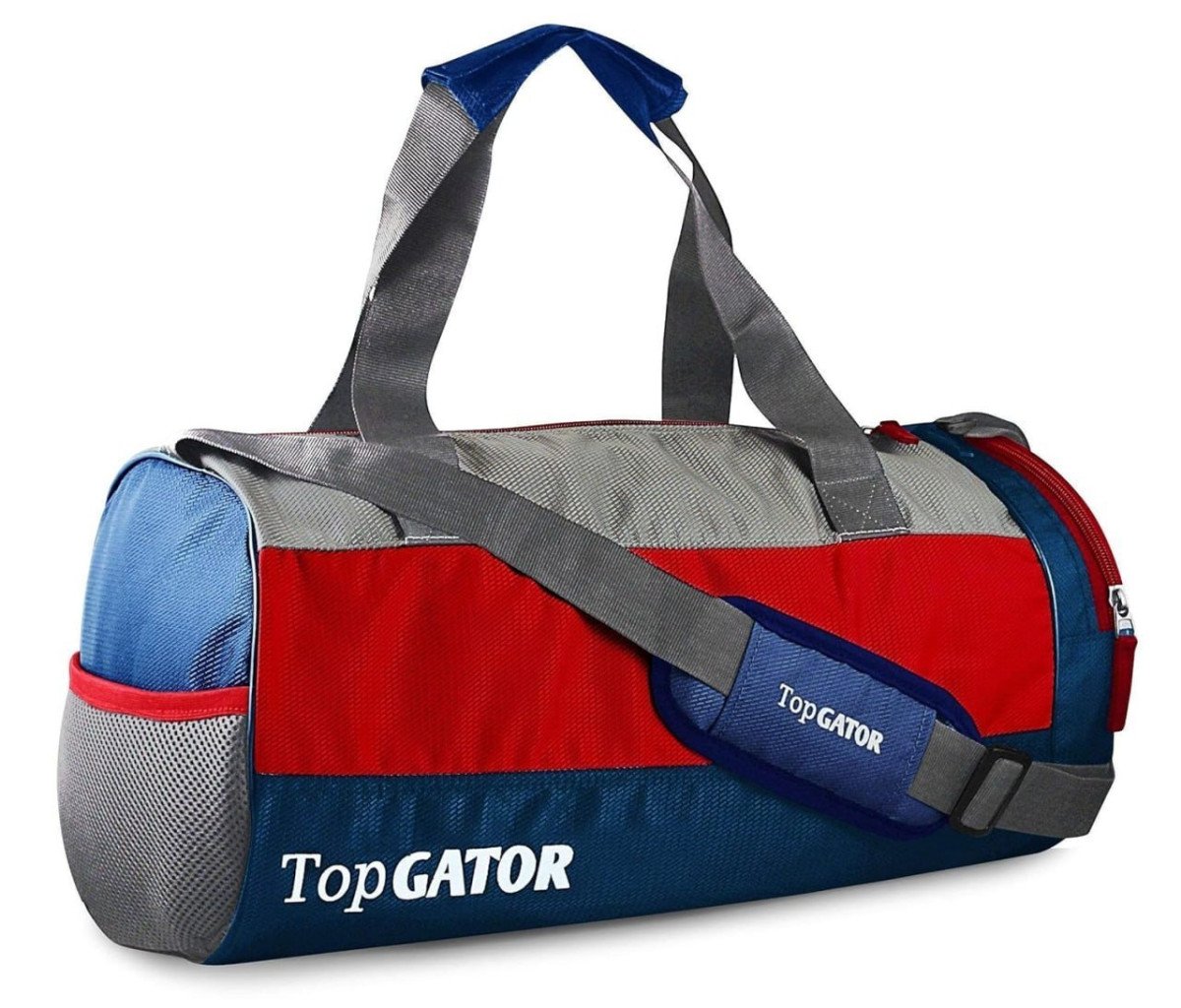 Polyester 10 Inches Soft Gym Bag With Shoes Compartment - Multicolour 498