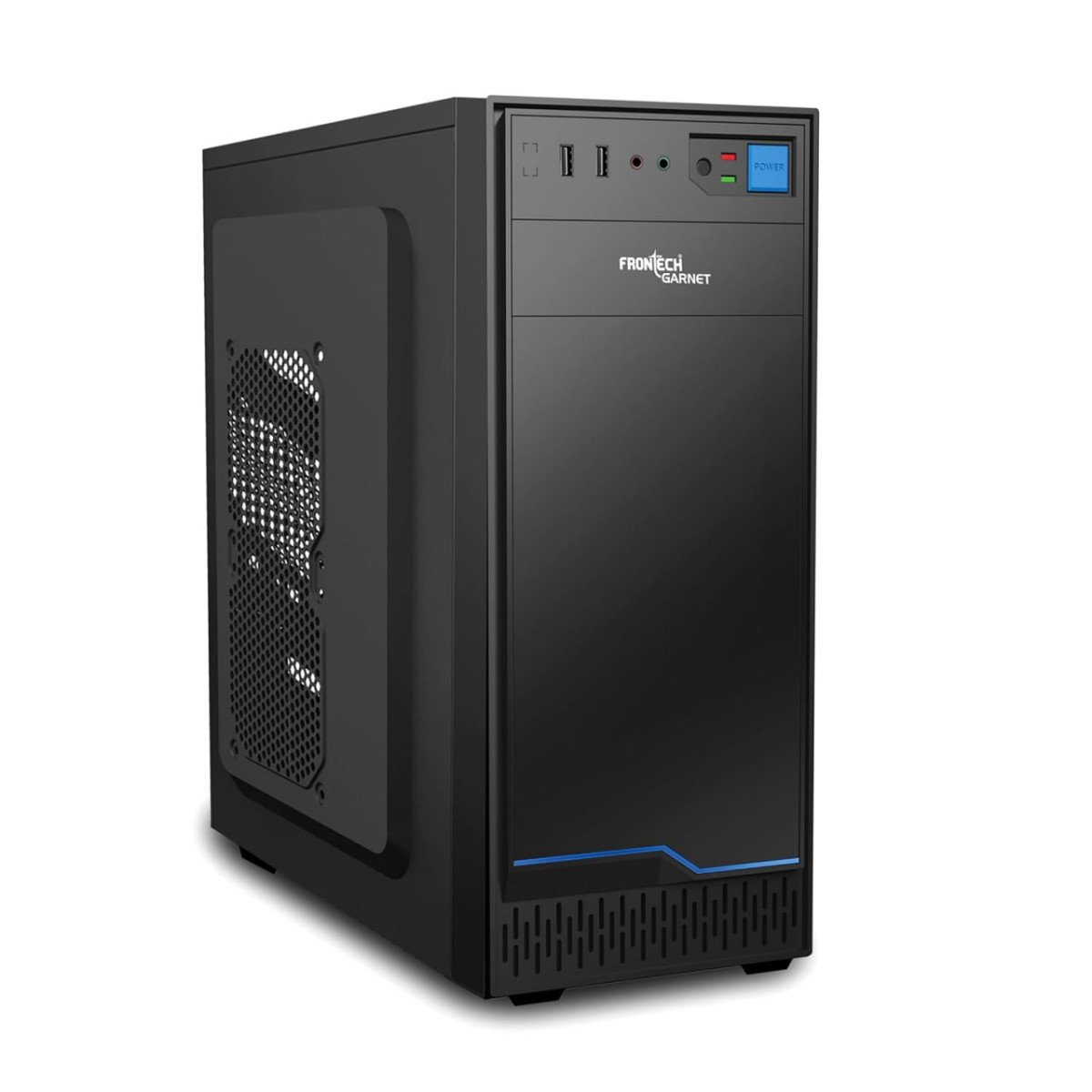 Frontech Garnet Premium Silver Series Computer Cabinet With Hd Audio 829