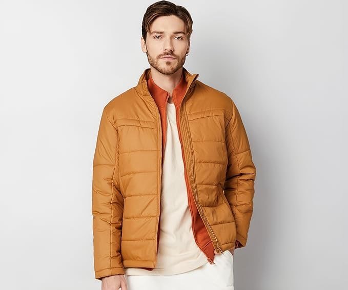 Amazon Brand - Symbol Men S 100 Polyester Regular Quilted Jacket 629