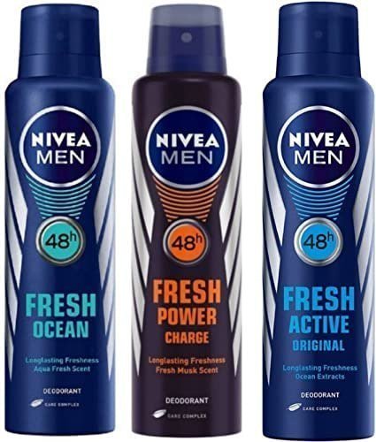 Nivea Fresh Ocean Fresh Active Power Charge Deodorant Combo Deodorant Spray