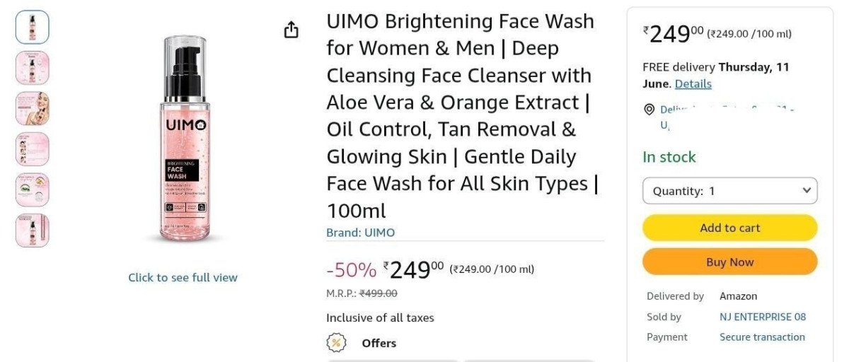 Loottt Fasttt Premium Face Wash For All Skin Types