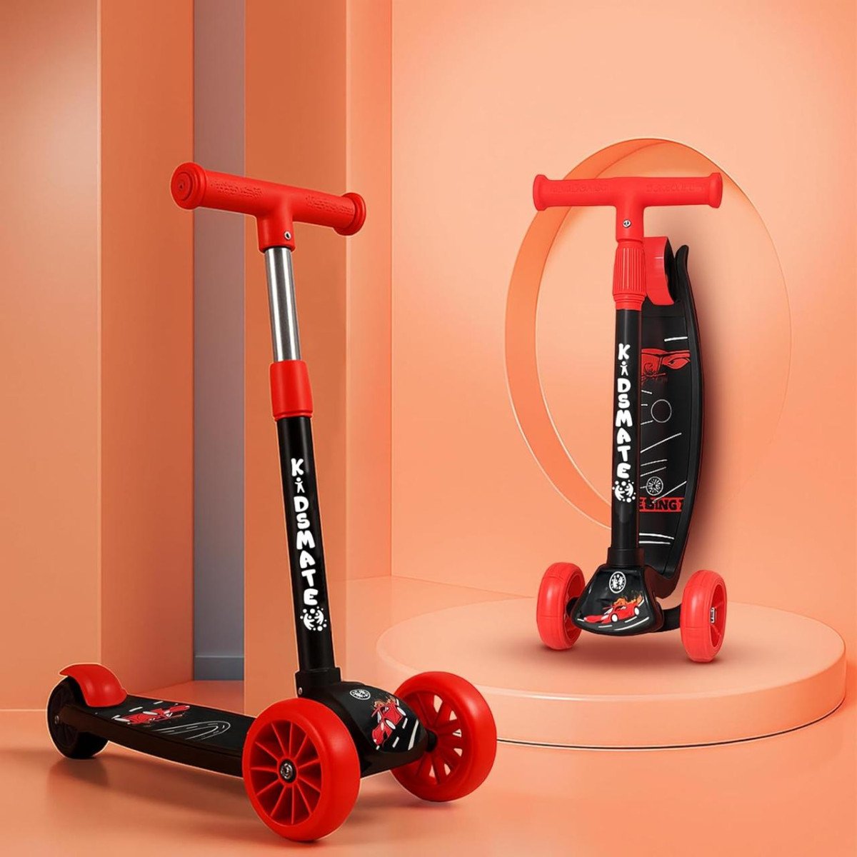 Kidsmate Cruiser Kick Scooter For Kids With B