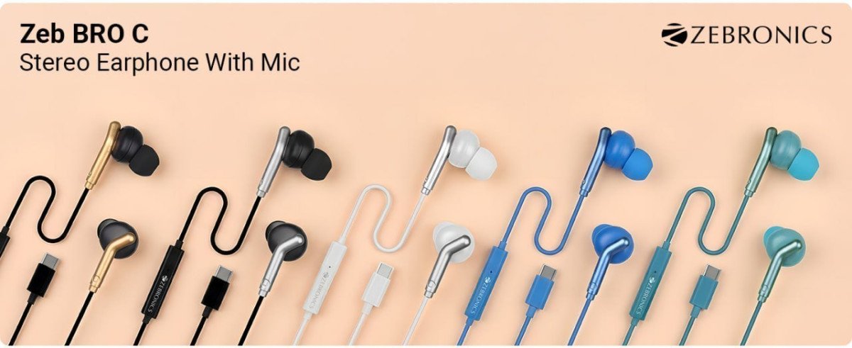 Zebronics Type-c Wired Earphones 199
