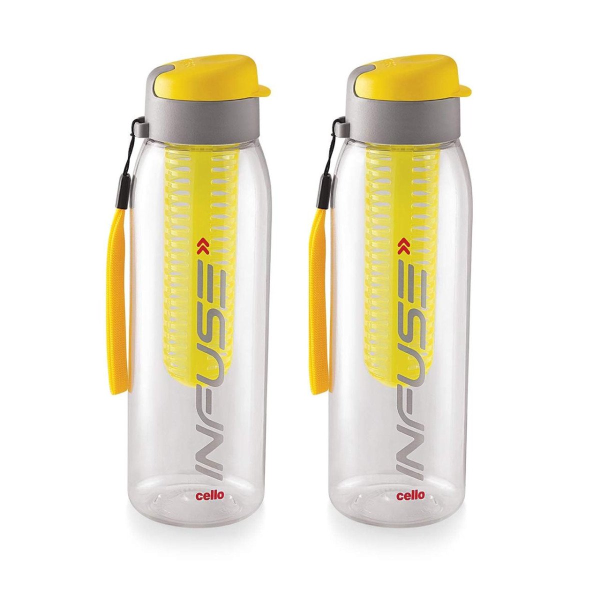 Cello Infuse Water Bottle Set Of 2 800ml Yellow 267