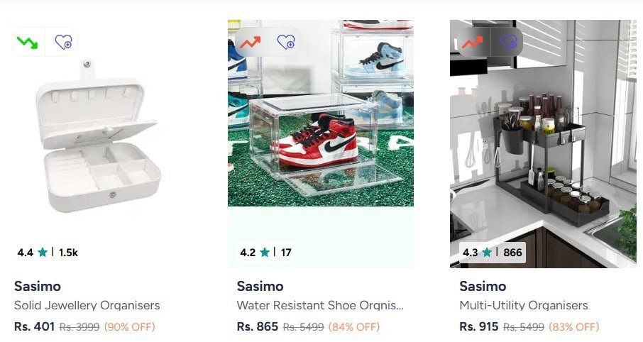Myntra 90 On Sasimo Organisers - myntra coupon code today