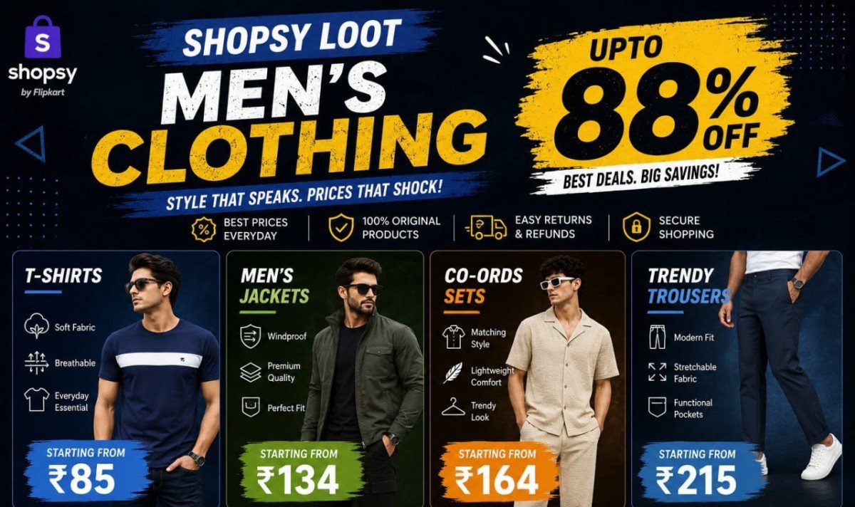 Shopsy Loot - 88 On Men S Clothing T-shirts F