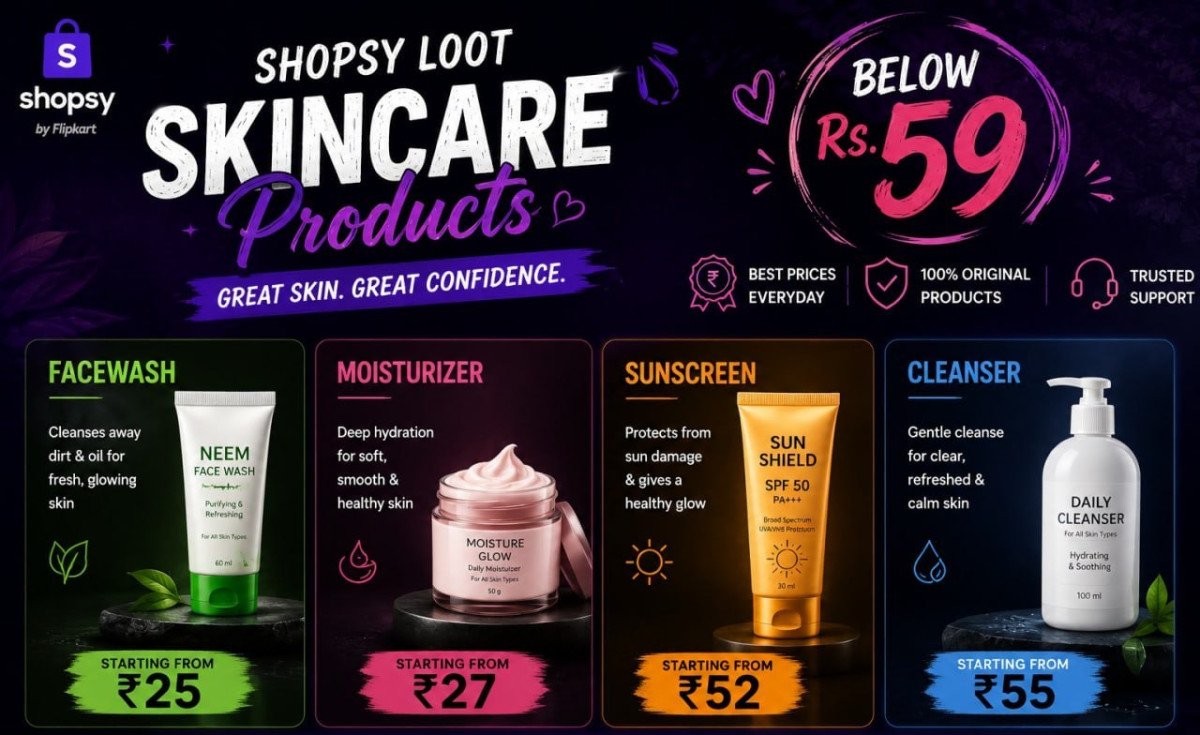 Shopsy Loot - Skincare Products Below Rs 59 Facewa