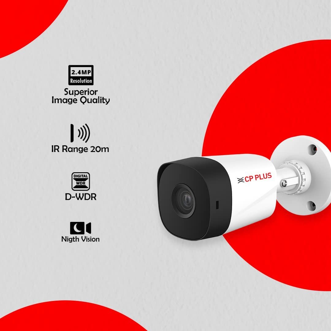 Cp Plus 2 4mp Ir Bullet Outdoor Camera 1049
