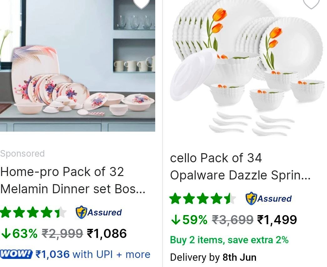 Flipkart Home Deals Kitchen Essentials Dinner Sets Up To 70 Barware Premium Collection