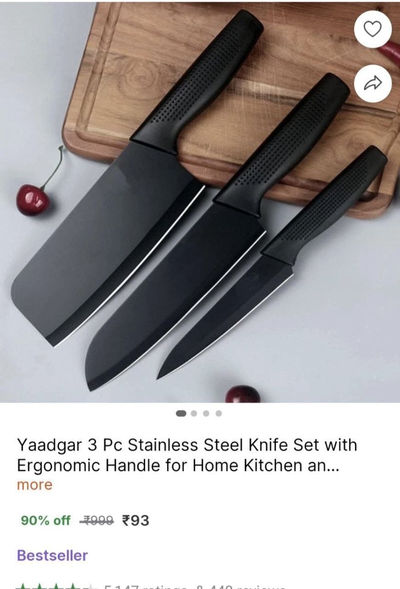 Pack Of 3 Knife Set 93