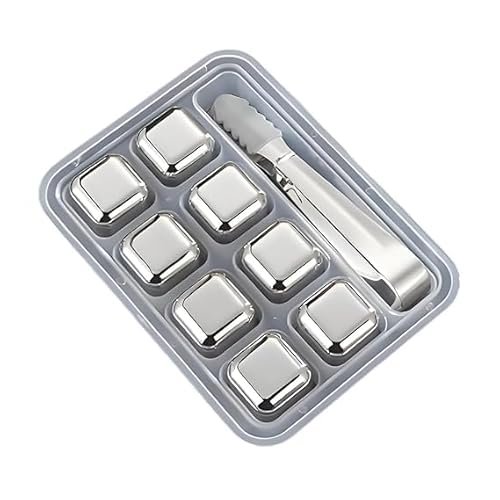 Pipalizone 8-pack Stainless Steel Whiskey Stones W