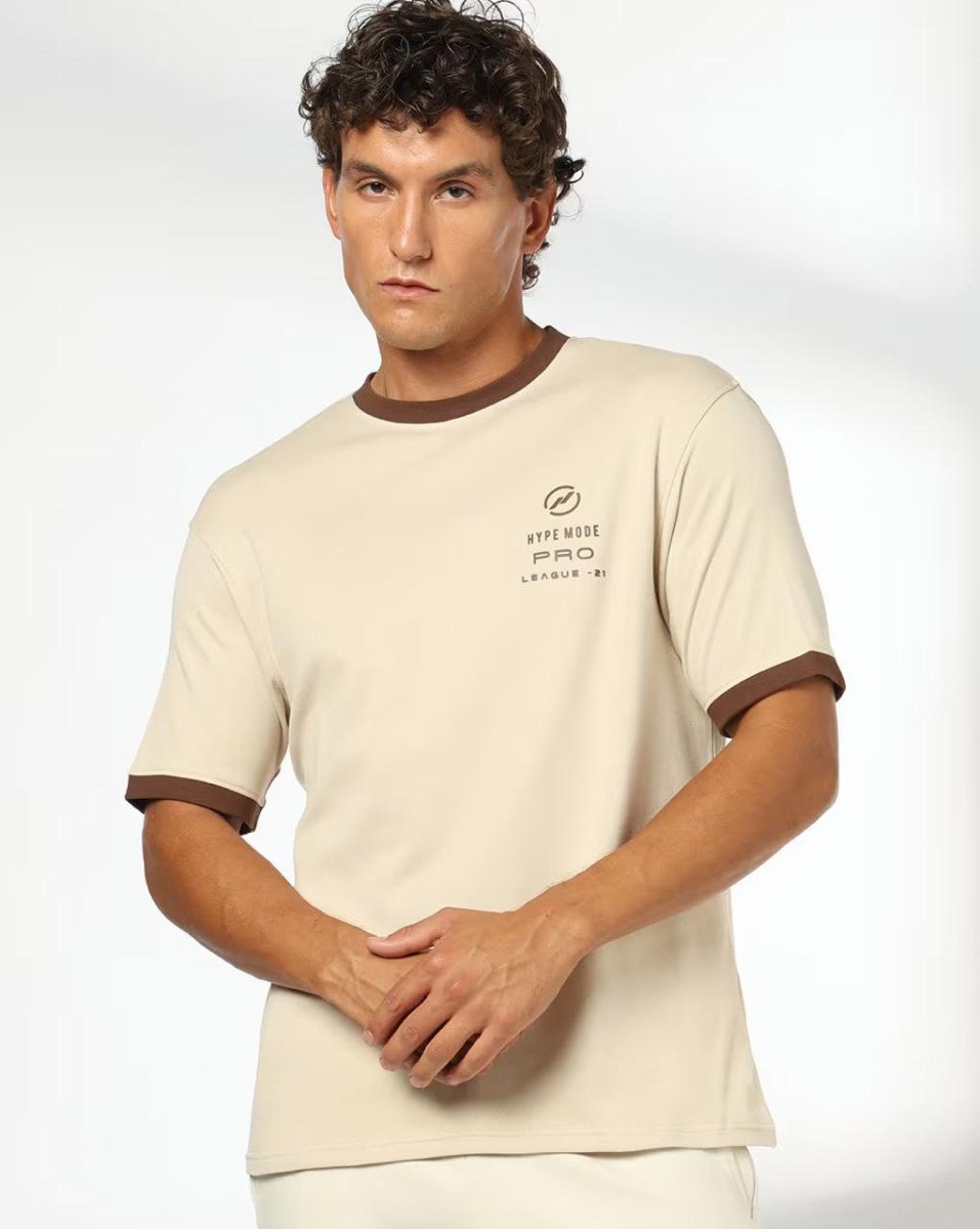 Teamspirit Men Printed Regular Fit Crew-neck T-shi