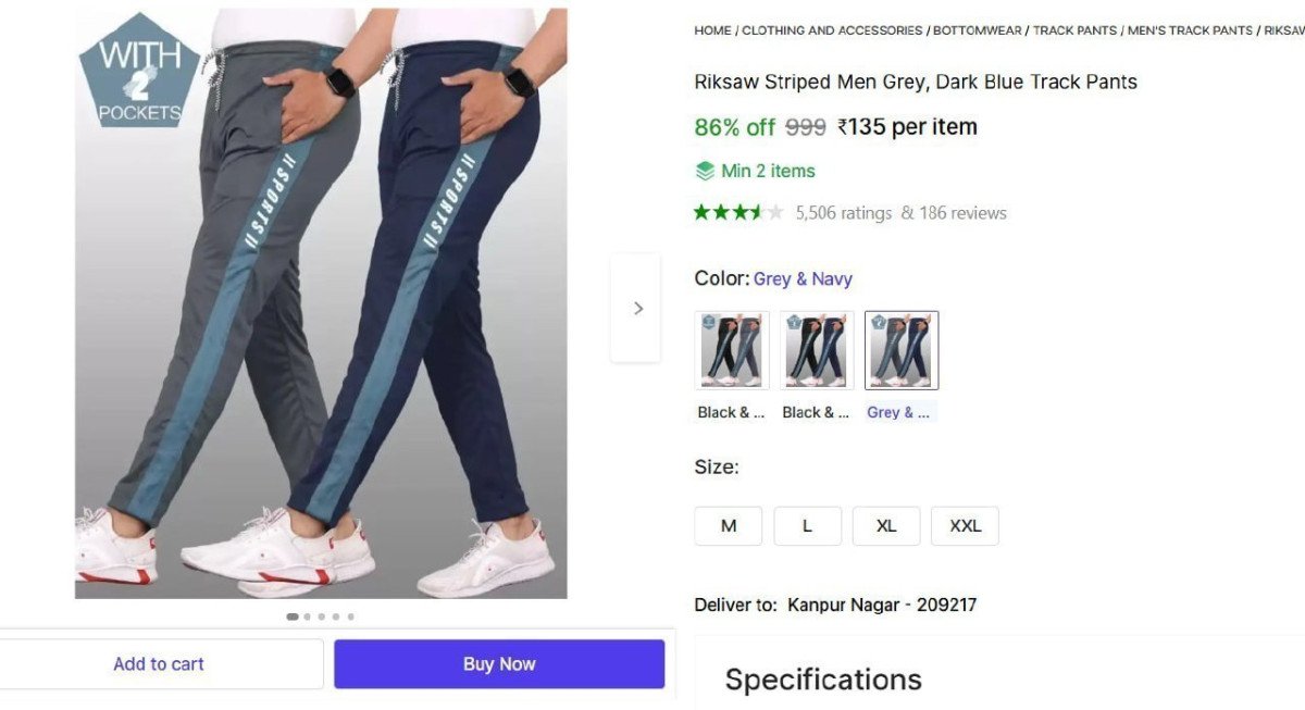 Track Pants 135 Min Buy - 2