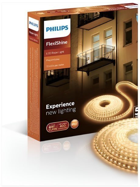 Grabphilipsflexishine Warm-white Ip65 Led Rope String Lights - 5 M 499