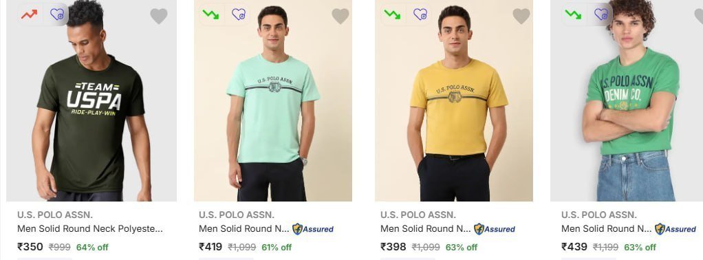 Flipkart 64 - Us Polo T-shirts