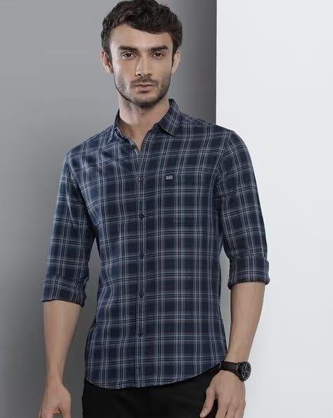 The Indian Garage Co Men Checked Slim Fit Shirt At Ajio Mrp - Rs 1 749 - Rs - ajio deals today