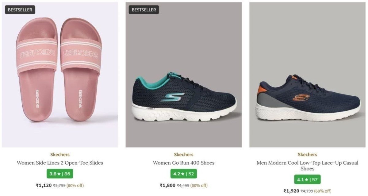 Ajio Flat 70 Branded Shoes Clothing Apply Code Supersavings1skechers New Balance Asics Levis U S Polo Assn Reebok Puma Adidas Under Armour Saucony More