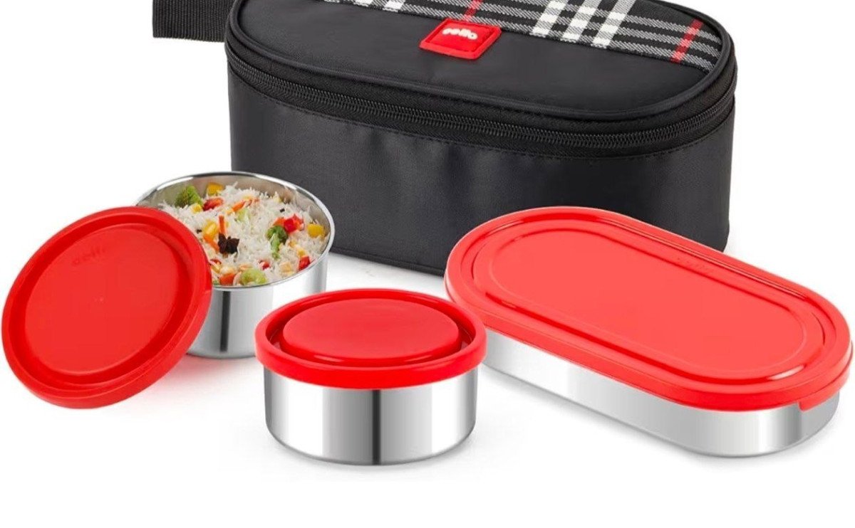 Cello Stainless Steel Lunch Box With Jacket 338