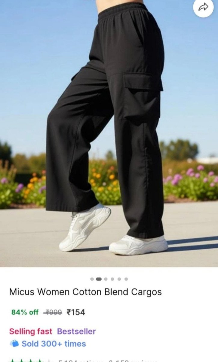Cotton Blend Cargos 154