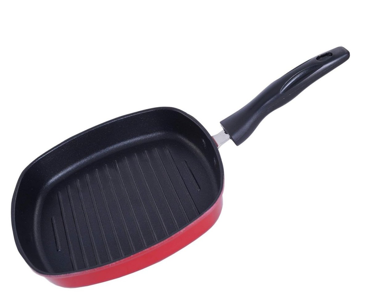 Nirlon Non Stick Aluminium Square Grill Pan Gas St