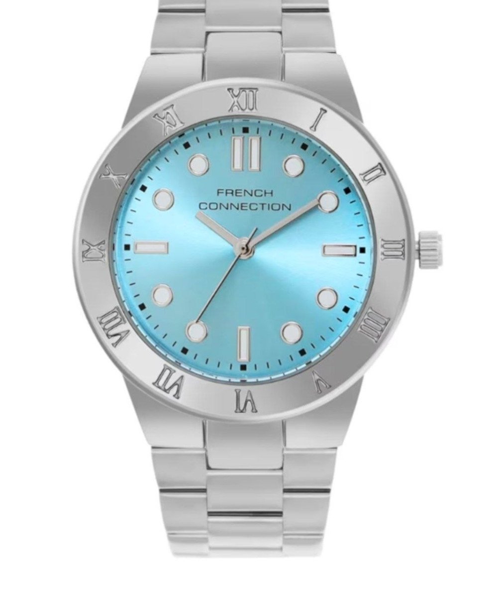 French Connection Blue Round Dial Stainless S
