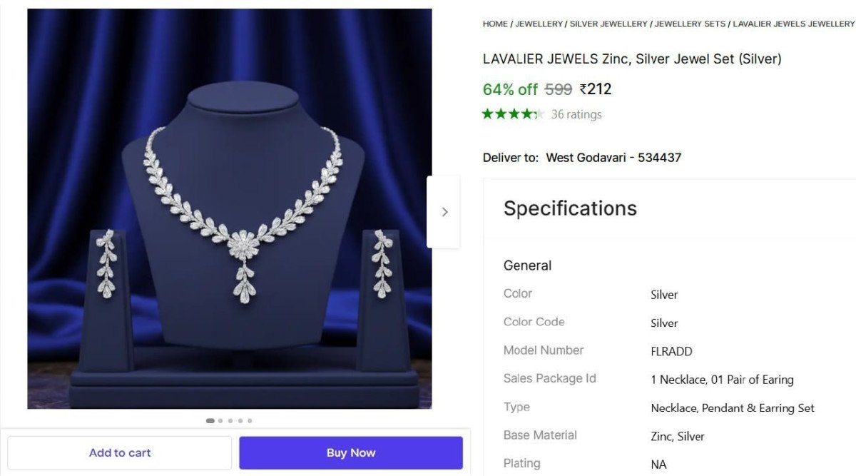 Silver Jewel Set 212