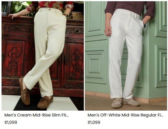 Campus Sutra Trouser Buy 2 For Just 1599 Buy Any 2 Trousers For 1599 Use Co