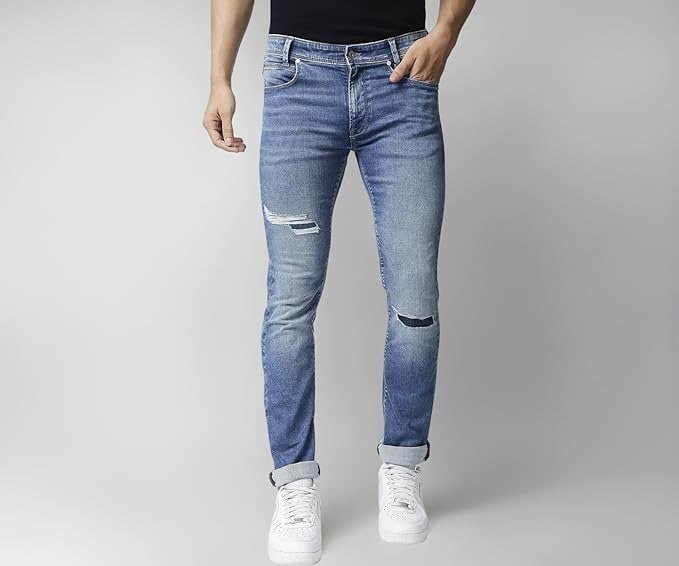 Pepe Jeans Men S Mid Rise Vapour Slim Fit Mid Waist Jeans 1 562 Buy Now