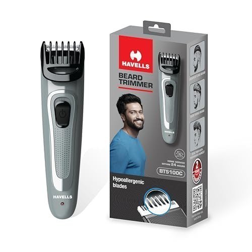 Havells Bt5100c Rechargeable Beard Trimmer With Hypoallergenic Blades Zero 