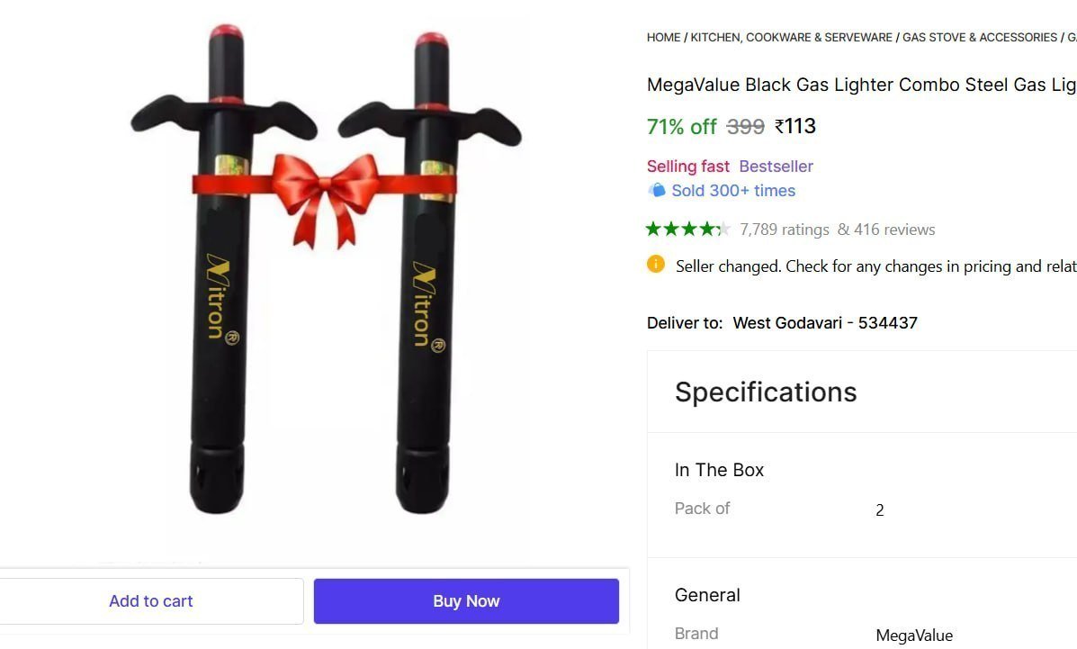 Gas Lighter (black Pack Of 2) 113
