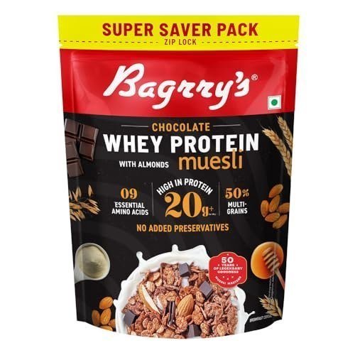 Bagrry S Whey Protein Muesli 750g 20g Protein Choc