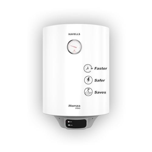 Havells Monza Pro 10l Storage Water Heater(geyser) Faster Heating Safer To 