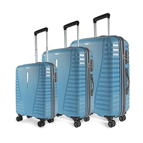 Aristocrat Polypropylene (pp) Airpro Set Of 3 Hard Carry-on Spinner Suitcas