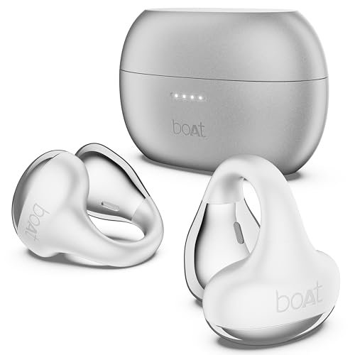 Boat Airdopes Loop In Ear Earbuds Bluetooth W Clip-on Fit Air Conduction Te