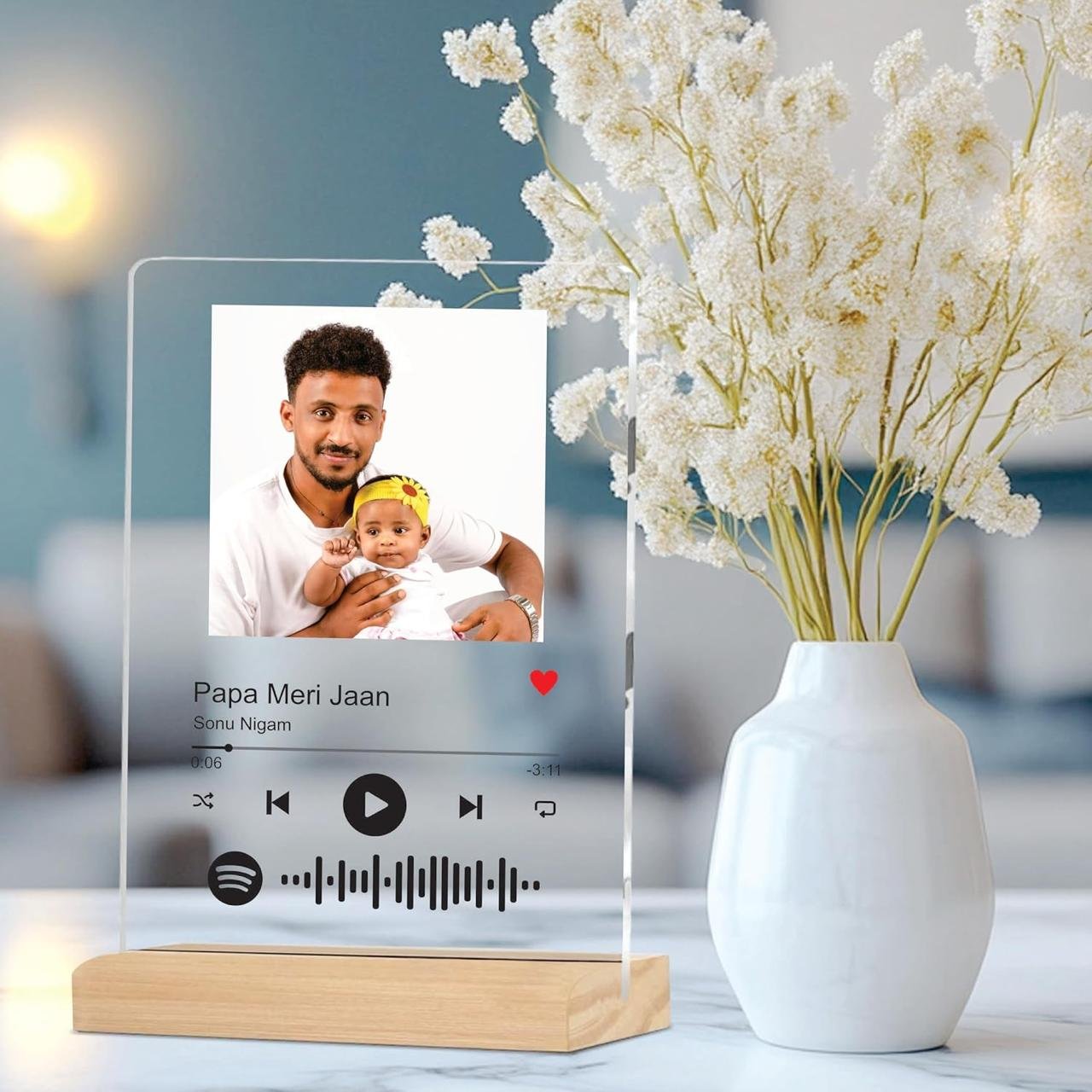 Giftplease Customised Photo And Song Spotify Acryl