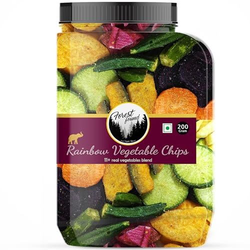 Forest Found Rainbow Vegetable Chips 200 Gm 11 Exotic Blend Made With Real 