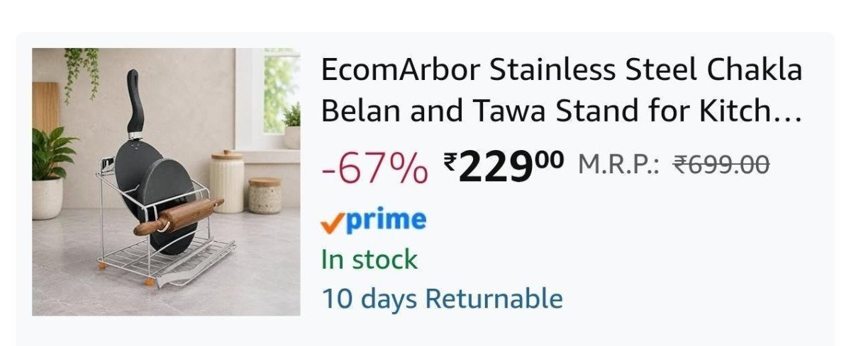 Grab Stainless Steel Chakla Belan Tawa Stand At 229 More Deals Click Here T