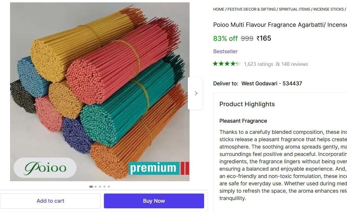 Agarbatti 5 In 1 Fragrance (400 G) 165
