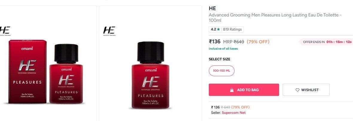 Myntra Men S Grooming Deals He Pleasures Edt 100ml Flat 79 Wahl Wooden Shaving Razor Flat 79 Wahl Barber Brush Flat 78 More Detail