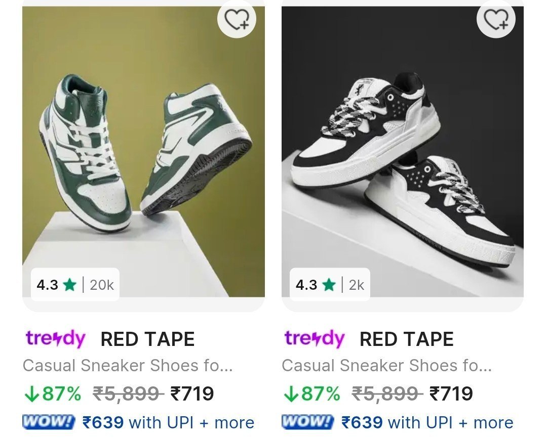 Grab Redtape Sneakers From 719 -