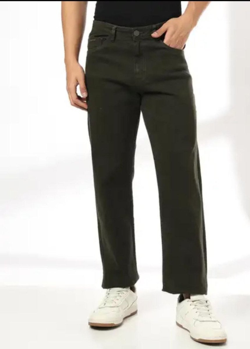 John Players Jeans Olive Green Jeans 750