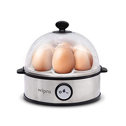 Wipro Vesta Electric Egg Boiler 360 Watts 3 Boiling Modes Stainless Steel B