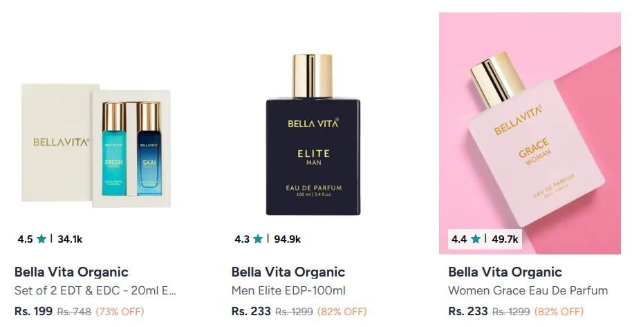 Myntra Beauty Deals Alert Bella Vita Organic Buy 1 Get 1 Mamaearth Buy 1 Get 1 Ajmal Buy 1 Get 1 Plum Up To 40 Gifts B