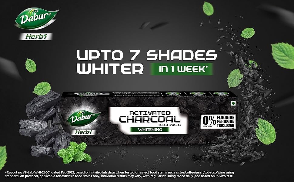 Dabur Charcoal Toothpaste (120g X 2) 99 Min 2 Qnty