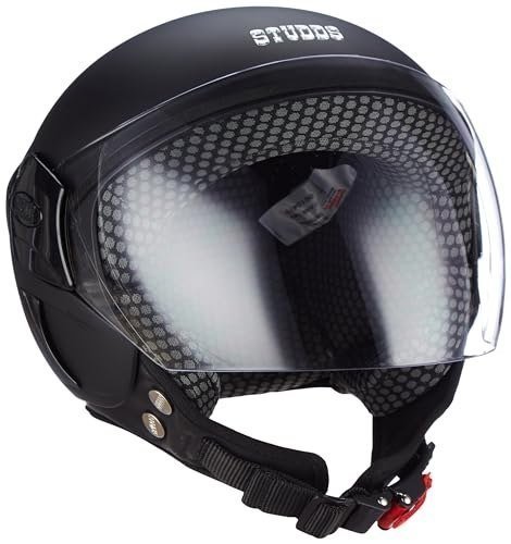 Studds Eps Femm Super Open Face Helmet (matt Black