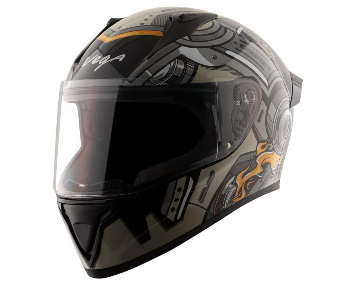 Vega Bolt Superhero Isi Certified Full Face Motorc