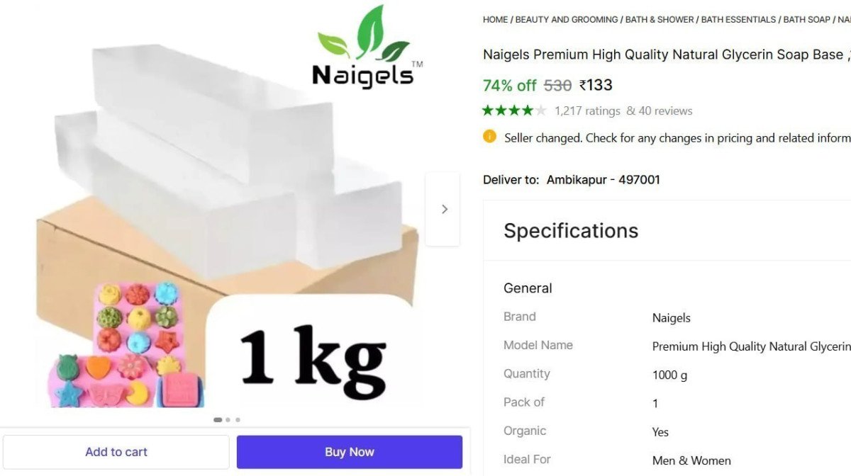High Quality Natural Glycerin Soap Base 100 Natura